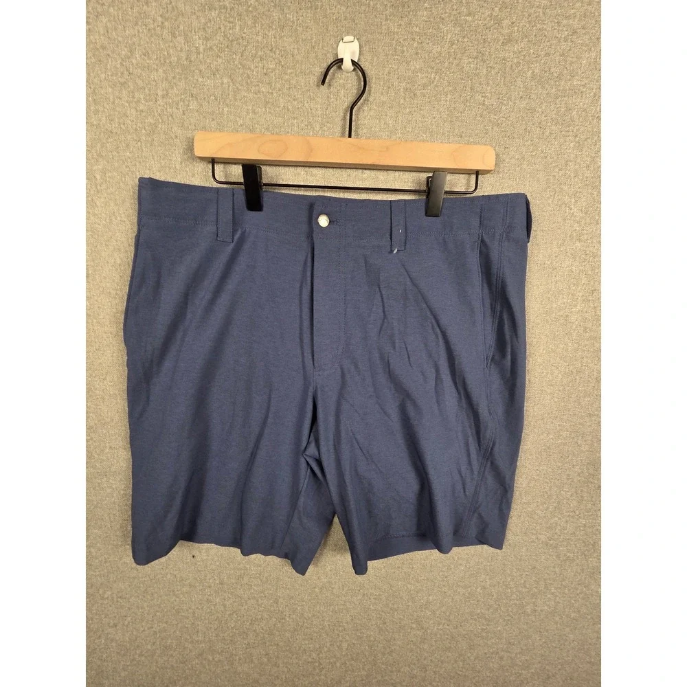 Callaway Mens Golf Shorts Blue Performance Stretch Size 36 Heathered CGBSE0T7